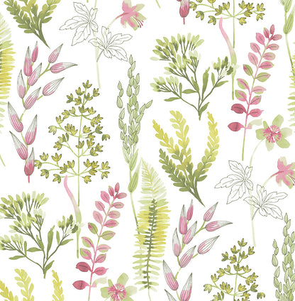 Wild Garden Vinyl Wallpaper