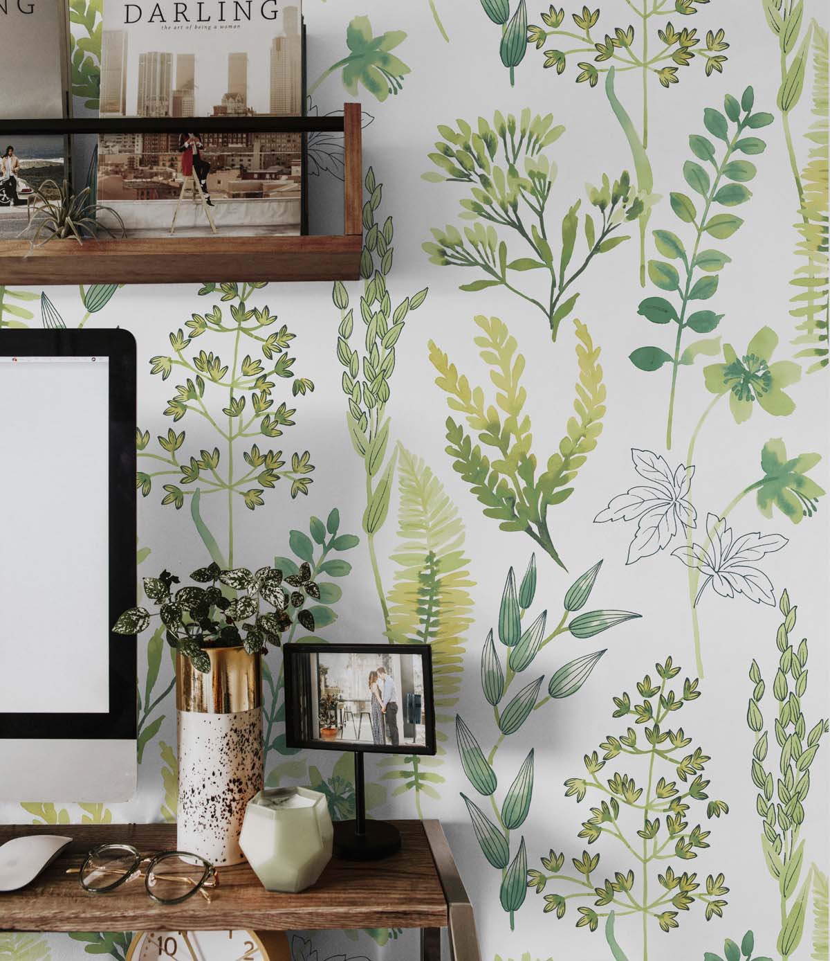 Wild Garden Vinyl Wallpaper