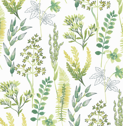 Wild Garden Vinyl Wallpaper