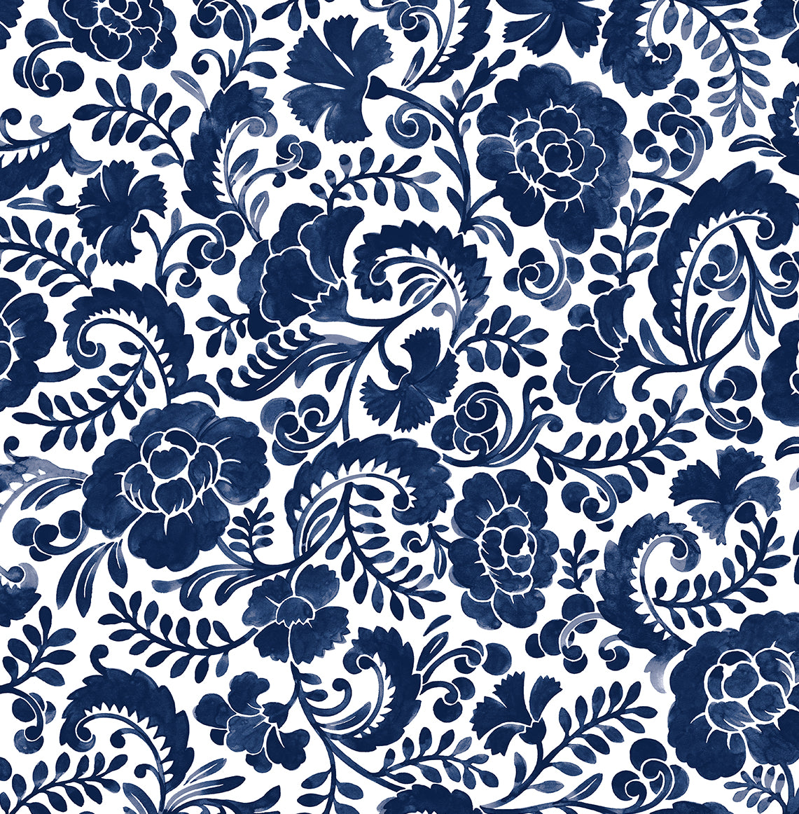 Tonal Paisley Vinyl Wallpaper