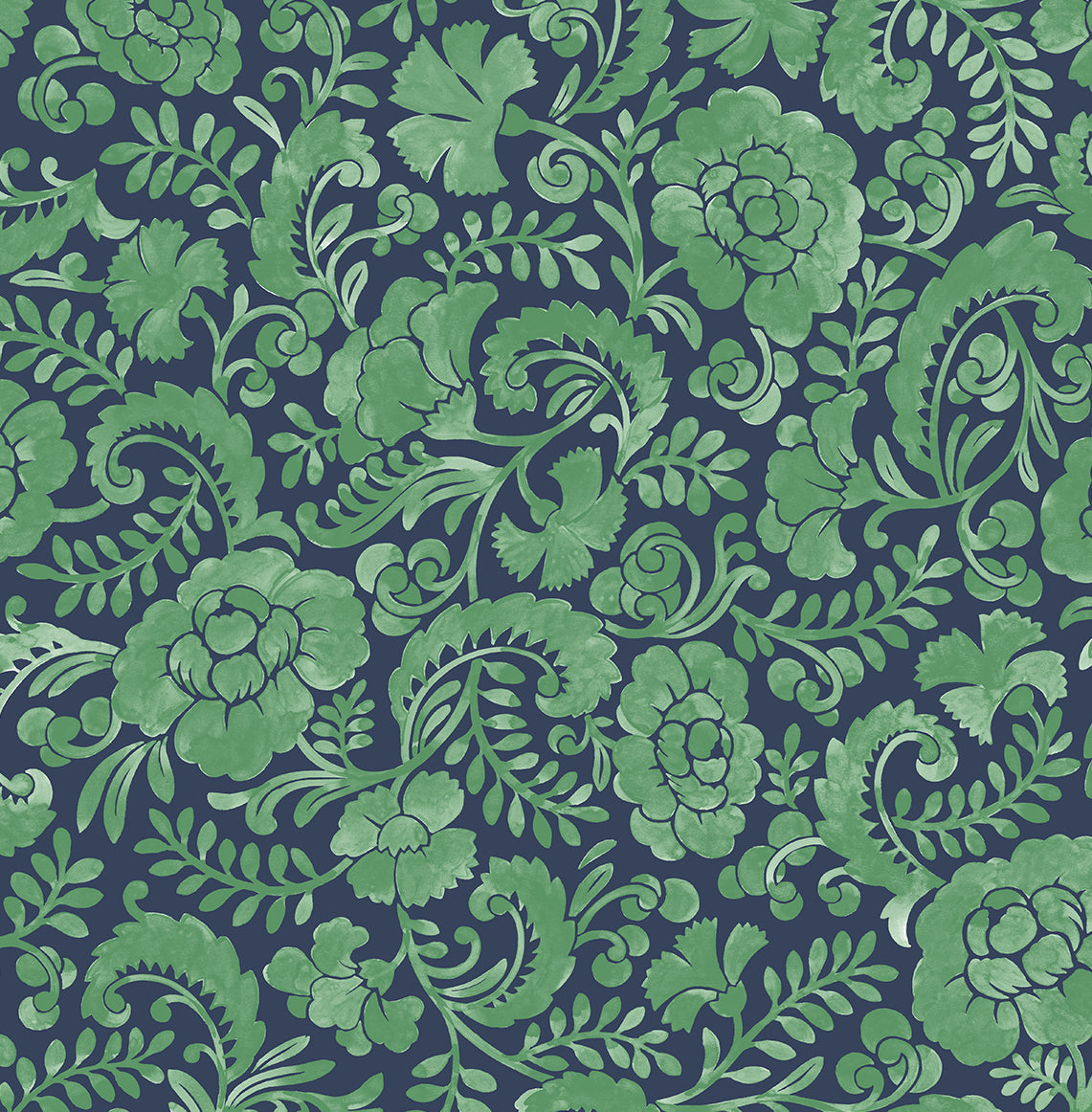 Tonal Paisley Vinyl Wallpaper