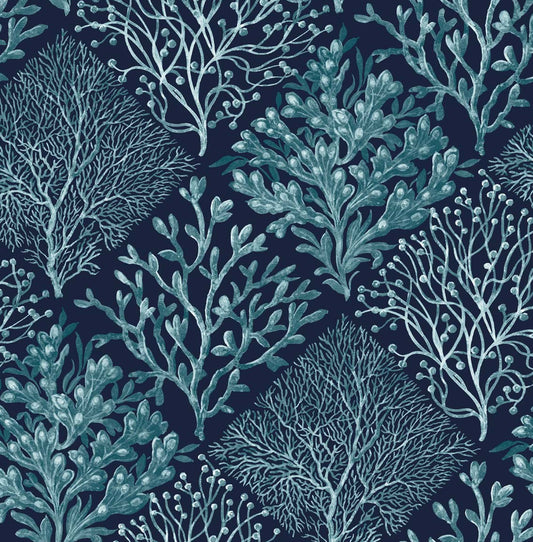 Seaweed Vinyl Wallpaper