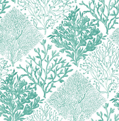 Seaweed Vinyl Wallpaper