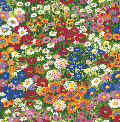 Floral Meadow Vinyl Wallpaper