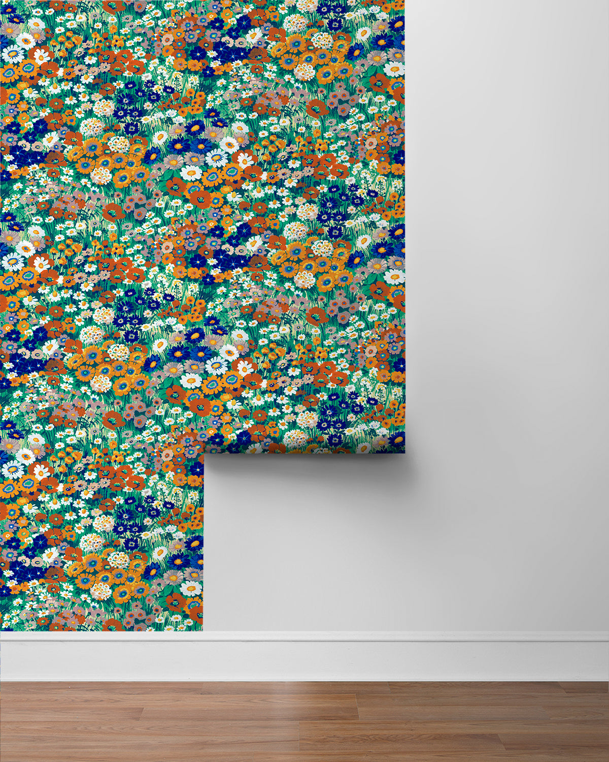 Floral Meadow Vinyl Wallpaper