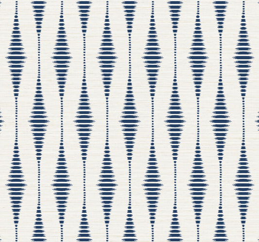 Striped Ikat Vinyl Wallpaper