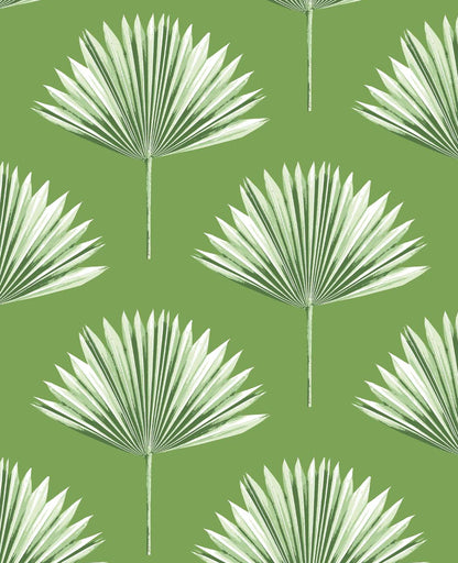 Tropical Fan Palm Vinyl Wallpaper