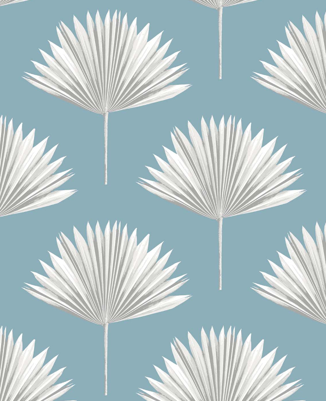 Tropical Fan Palm Vinyl Wallpaper