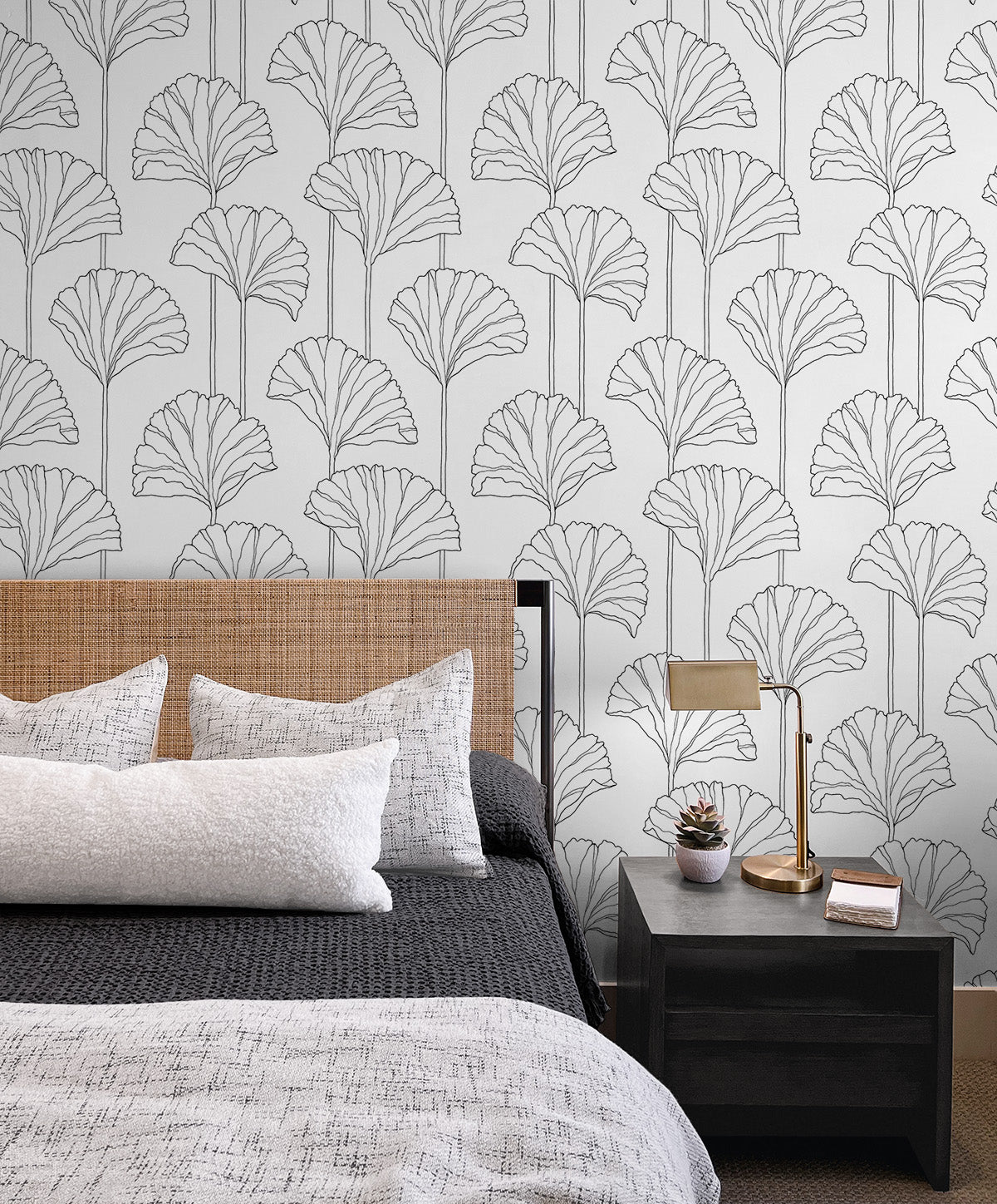 Ginkgo Leaf Vinyl Wallpaper