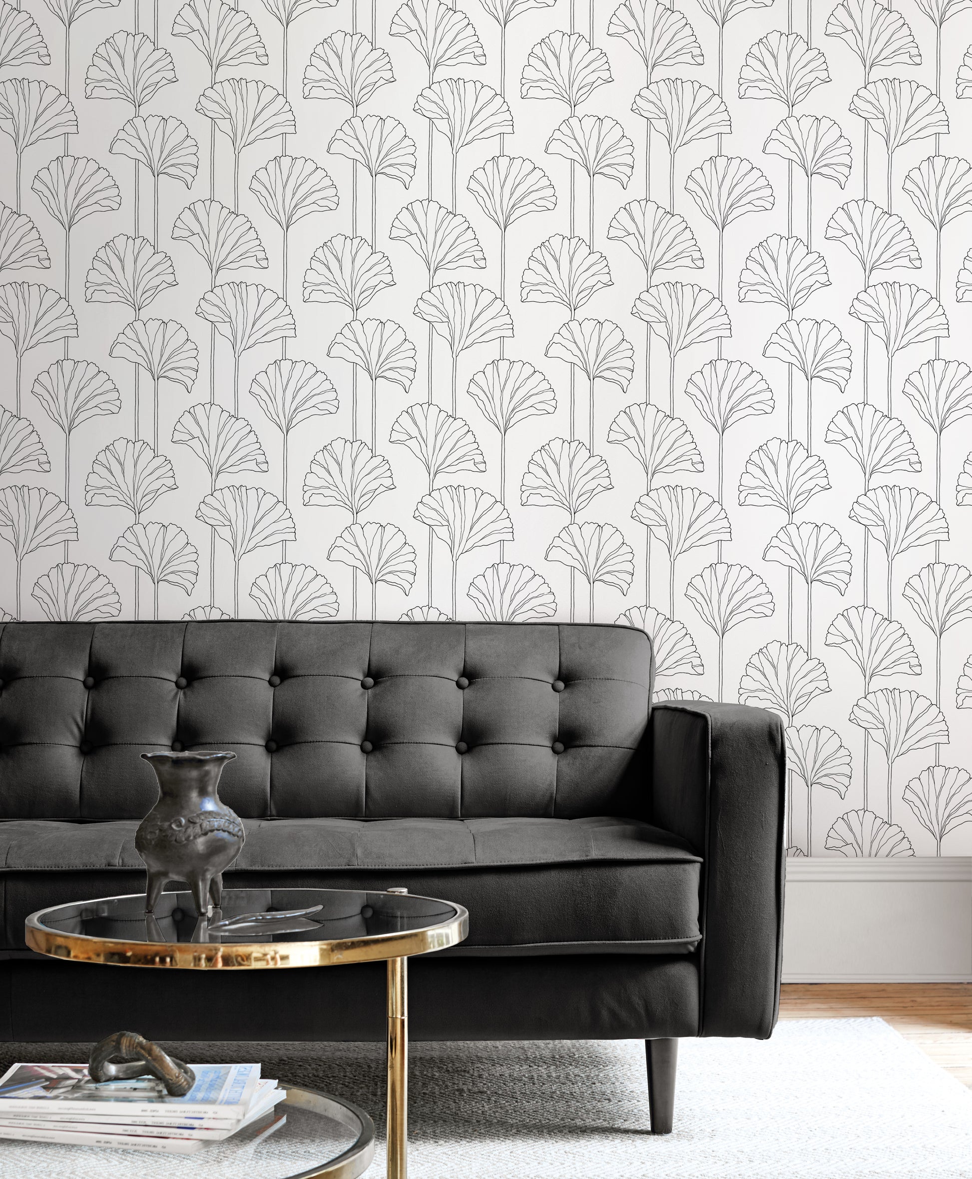 Ginkgo Leaf Vinyl Wallpaper