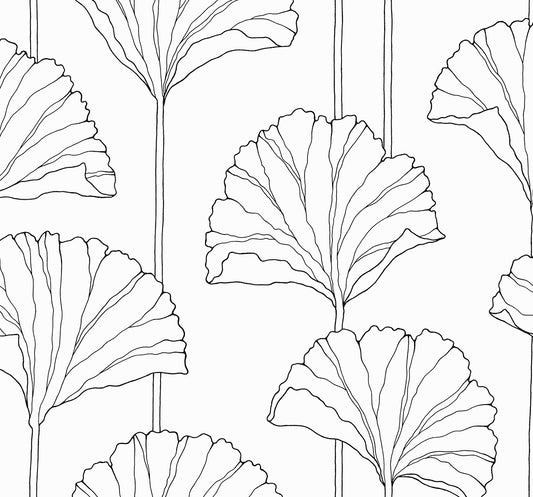 Ginkgo Leaf Vinyl Wallpaper