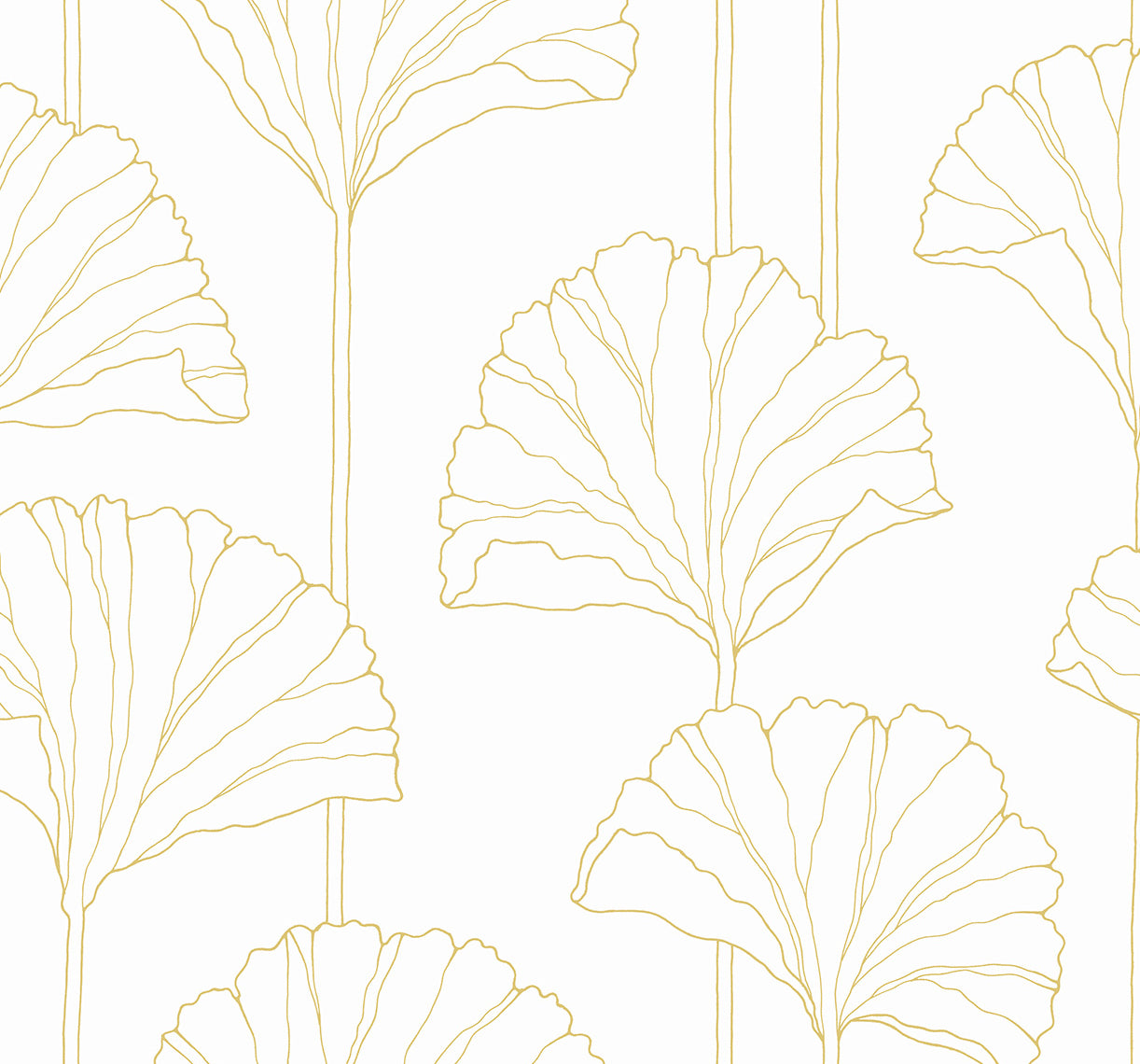 Ginkgo Leaf Vinyl Wallpaper