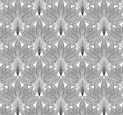 Peacock Leaves Vinyl Wallpaper