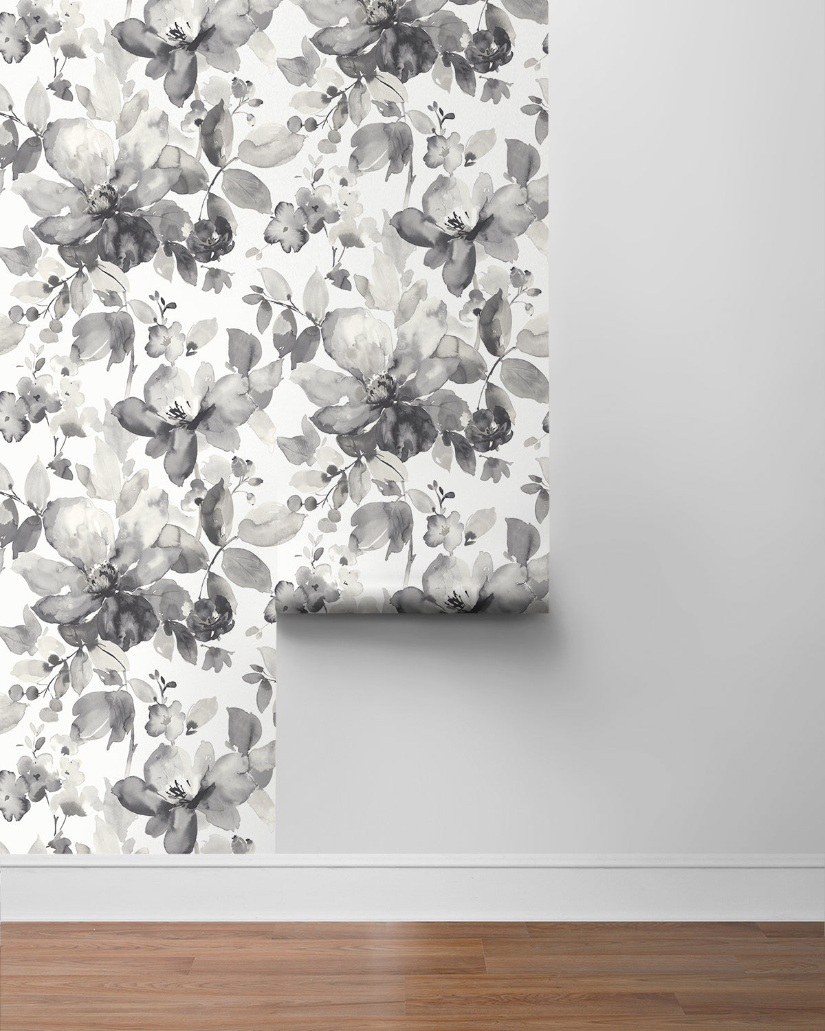 Watercolor Flower Vinyl Wallpaper