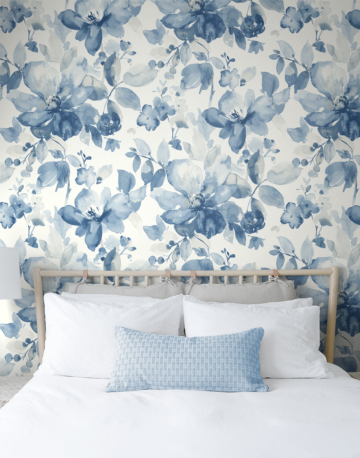 Watercolor Flower Vinyl Wallpaper