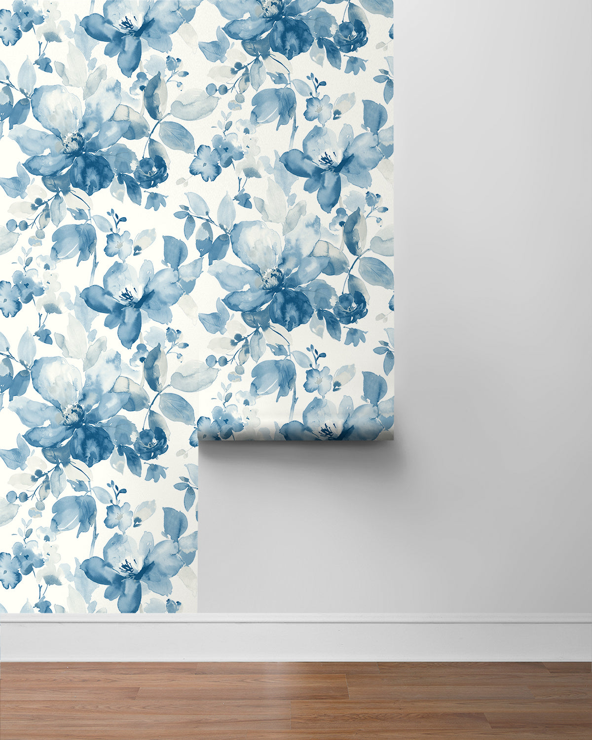 Watercolor Flower Vinyl Wallpaper