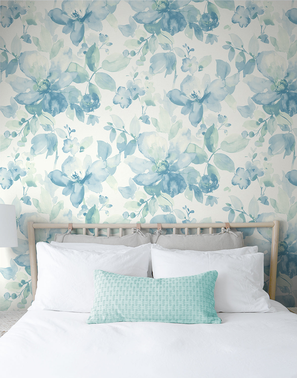 Watercolor Flower Vinyl Wallpaper