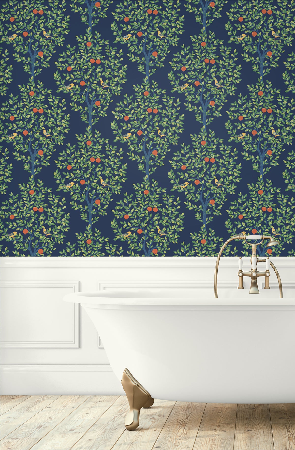 Fruit Tree Vinyl Wallpaper