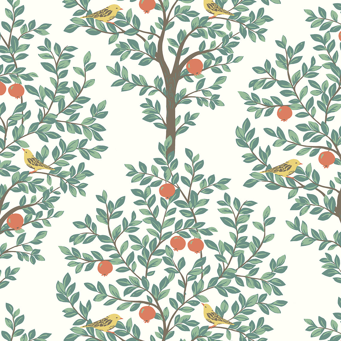 Fruit Tree Vinyl Wallpaper