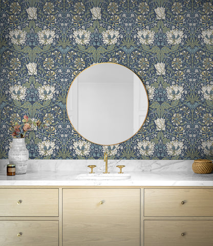 Ogee Flora Vinyl Wallpaper