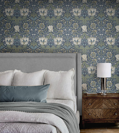 Ogee Flora Vinyl Wallpaper