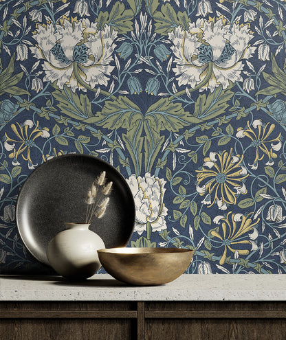 Ogee Flora Vinyl Wallpaper