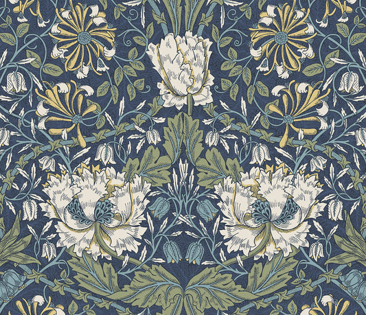 Ogee Flora Vinyl Wallpaper