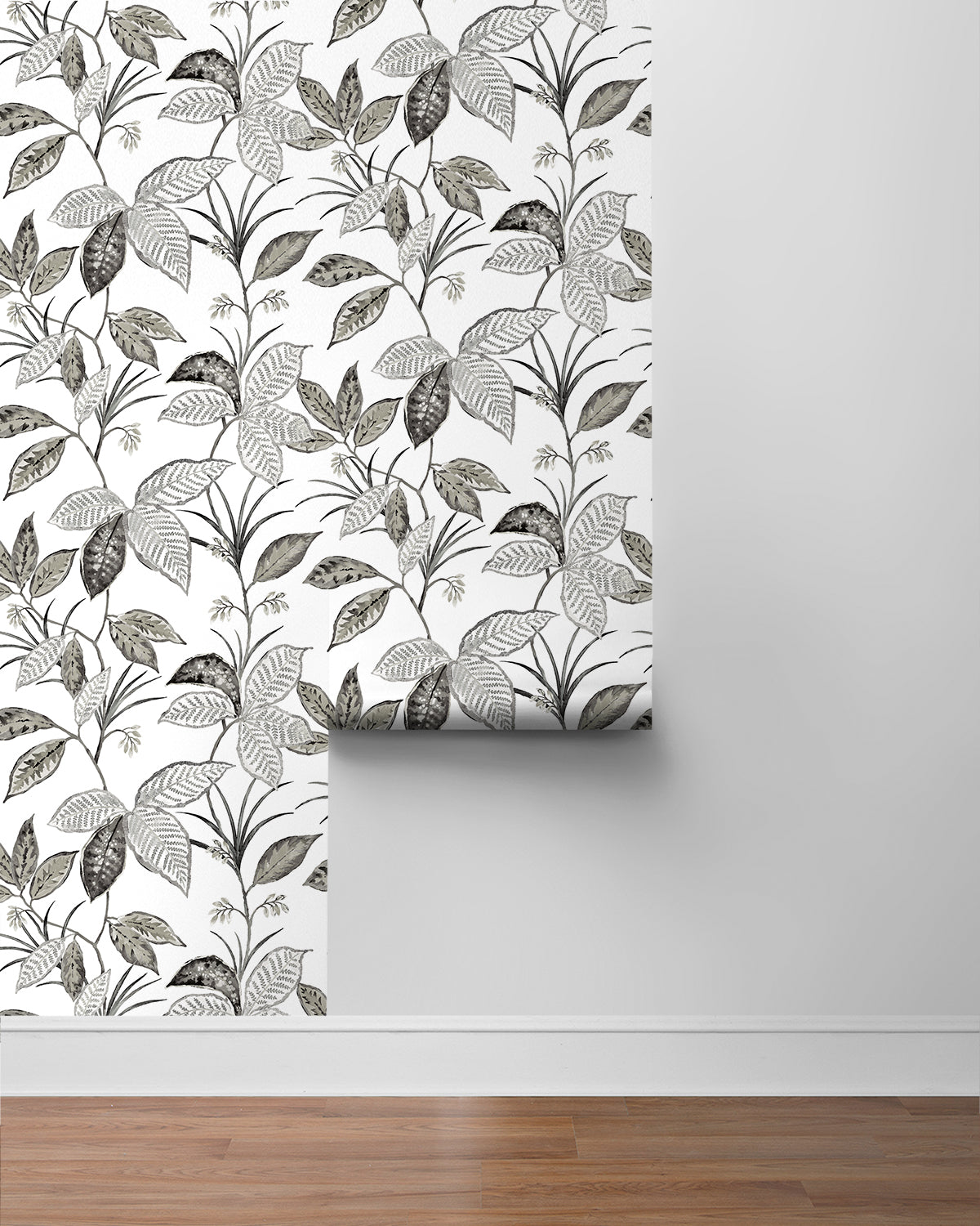 Boho Leaf Trail Vinyl Wallpaper