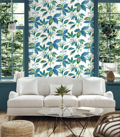 Boho Leaf Trail Vinyl Wallpaper