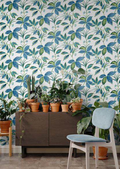 Boho Leaf Trail Vinyl Wallpaper