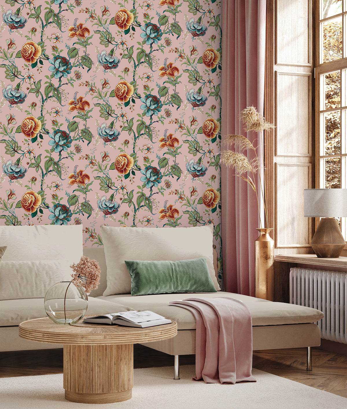 Sanibel Floral Trail Vinyl Wallpaper