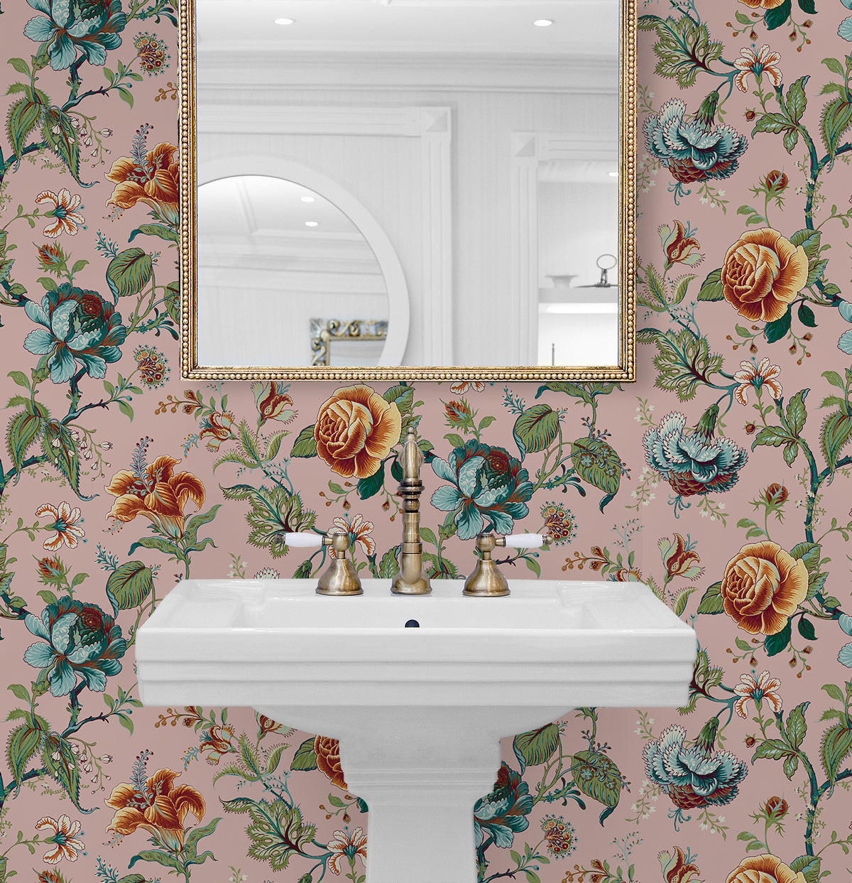 Sanibel Floral Trail Vinyl Wallpaper