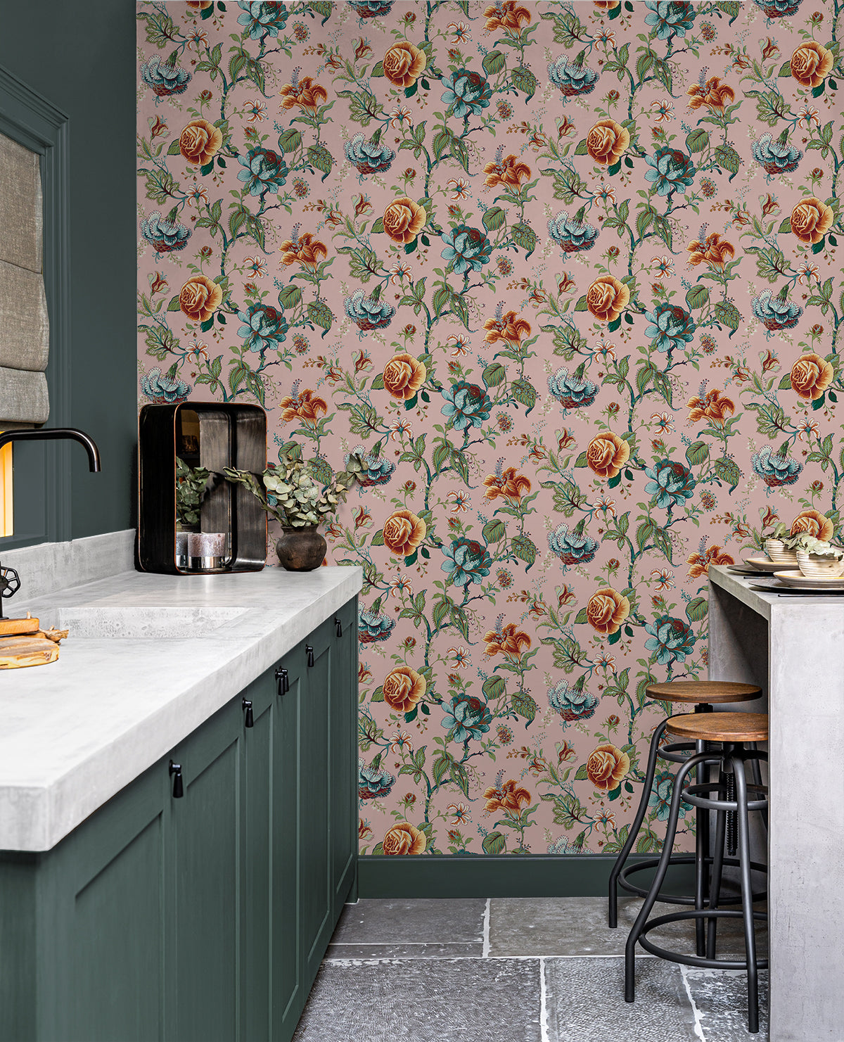 Sanibel Floral Trail Vinyl Wallpaper