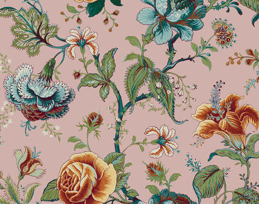 Sanibel Floral Trail Vinyl Wallpaper