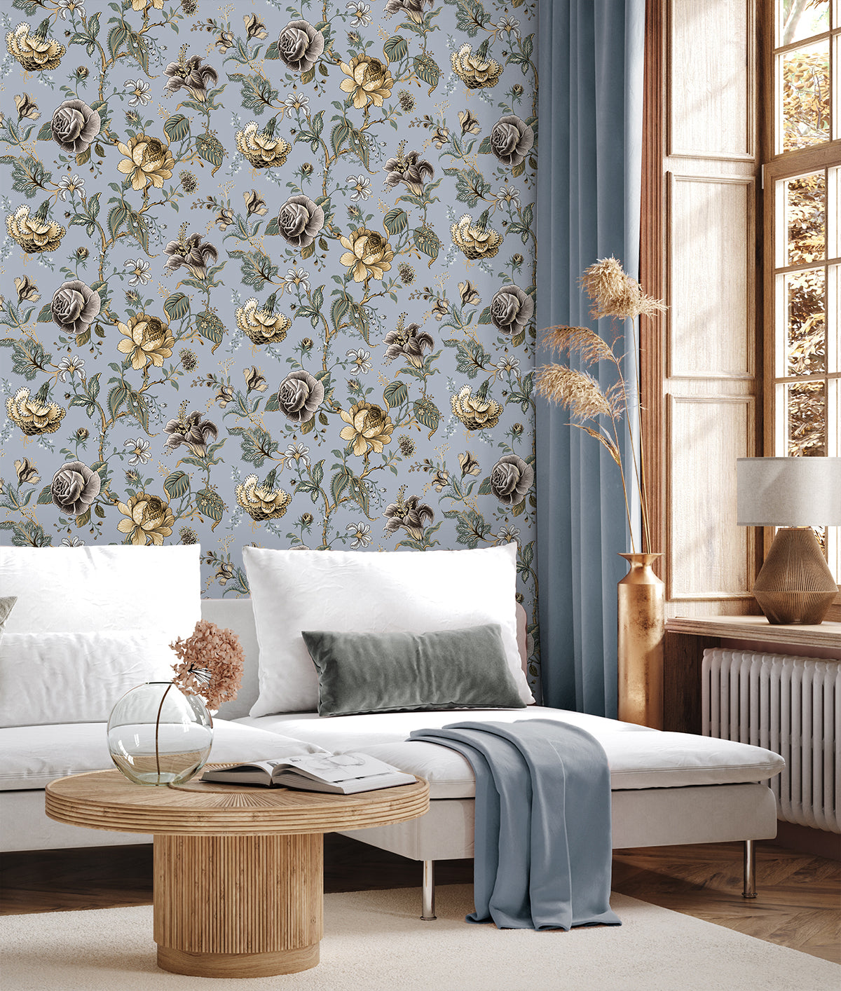 Sanibel Floral Trail Vinyl Wallpaper