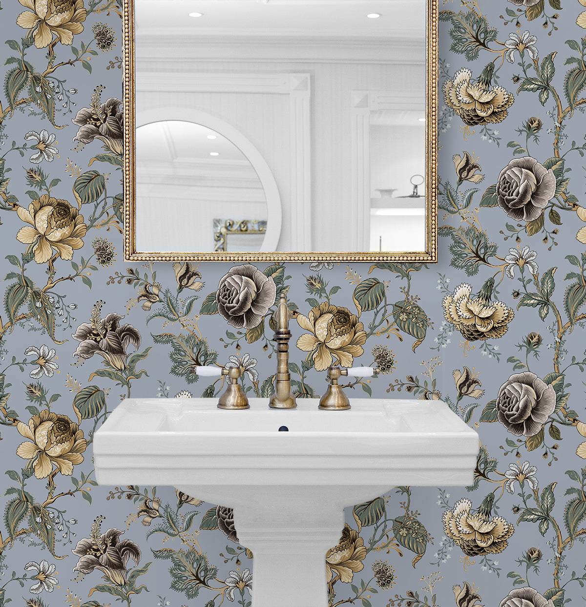 Sanibel Floral Trail Vinyl Wallpaper