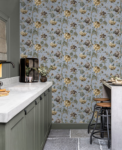 Sanibel Floral Trail Vinyl Wallpaper