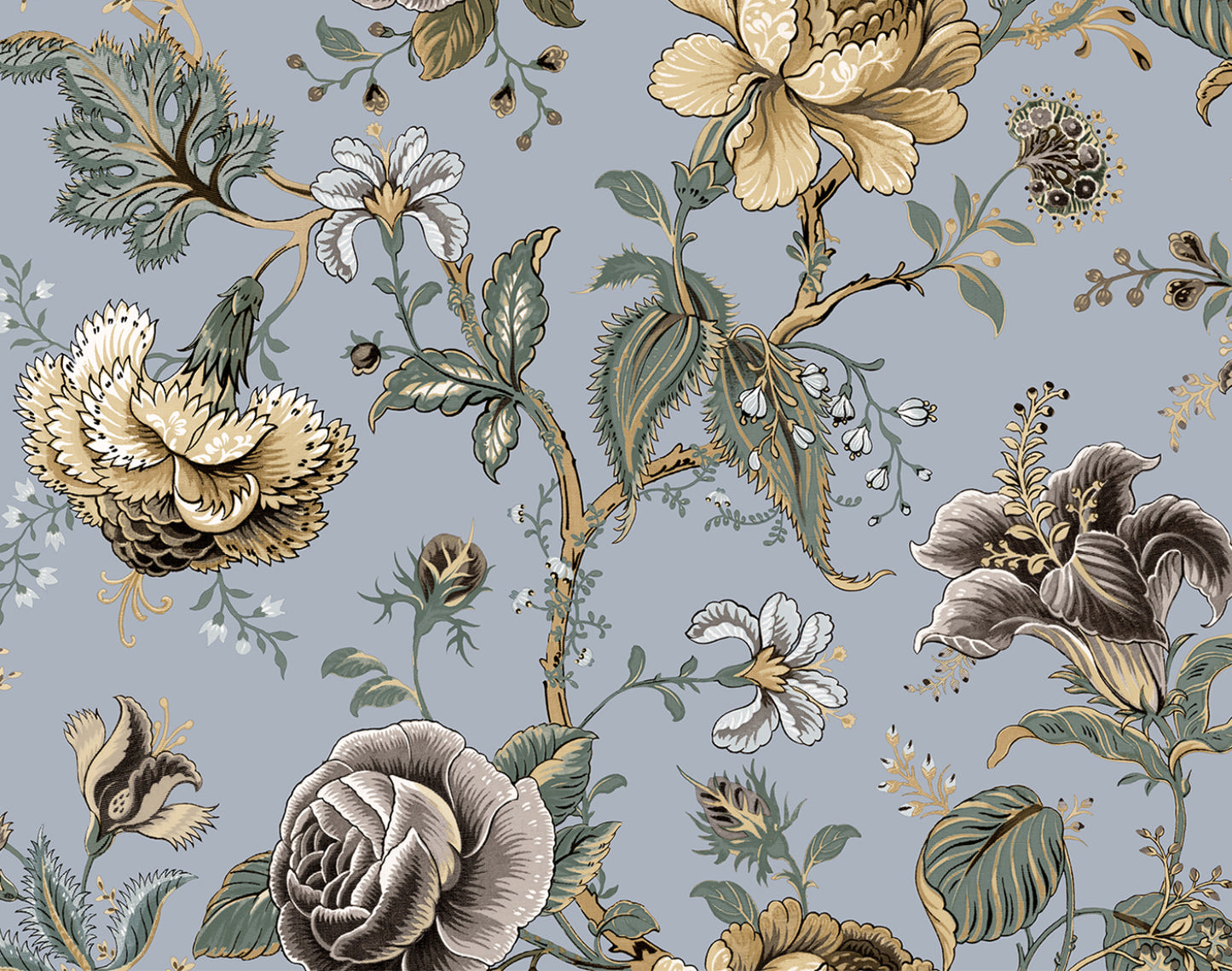 Sanibel Floral Trail Vinyl Wallpaper