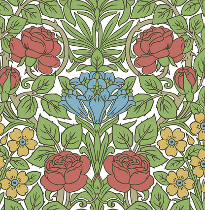 Vintage Rose Vinyl Wallpaper