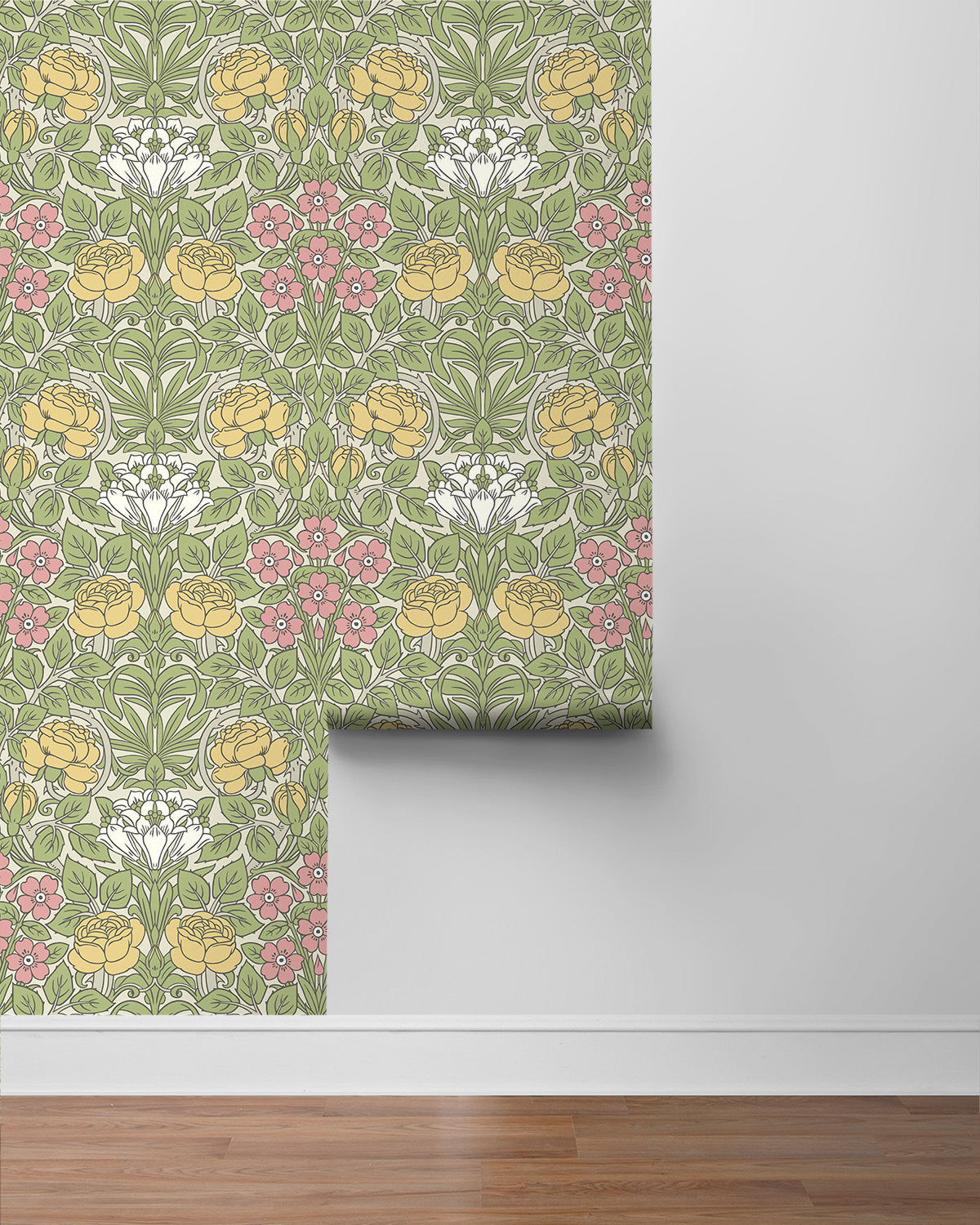 Vintage Rose Vinyl Wallpaper