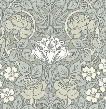 Vintage Rose Vinyl Wallpaper