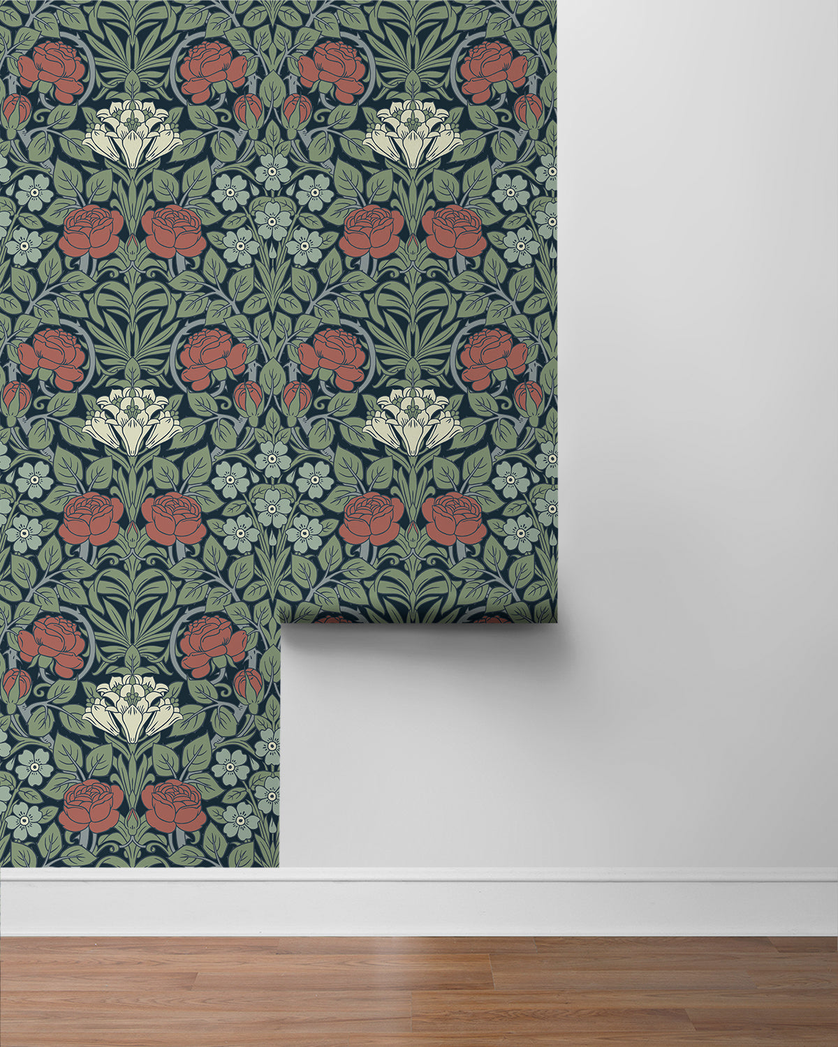 Vintage Rose Vinyl Wallpaper