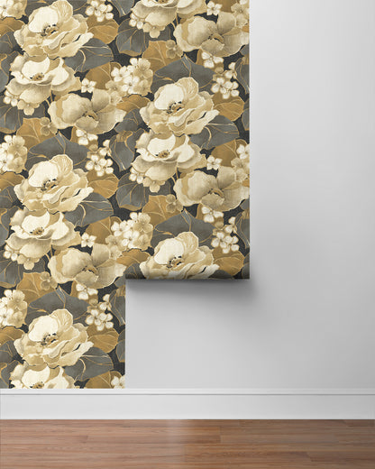 Nouveau Floral Vinyl Wallpaper