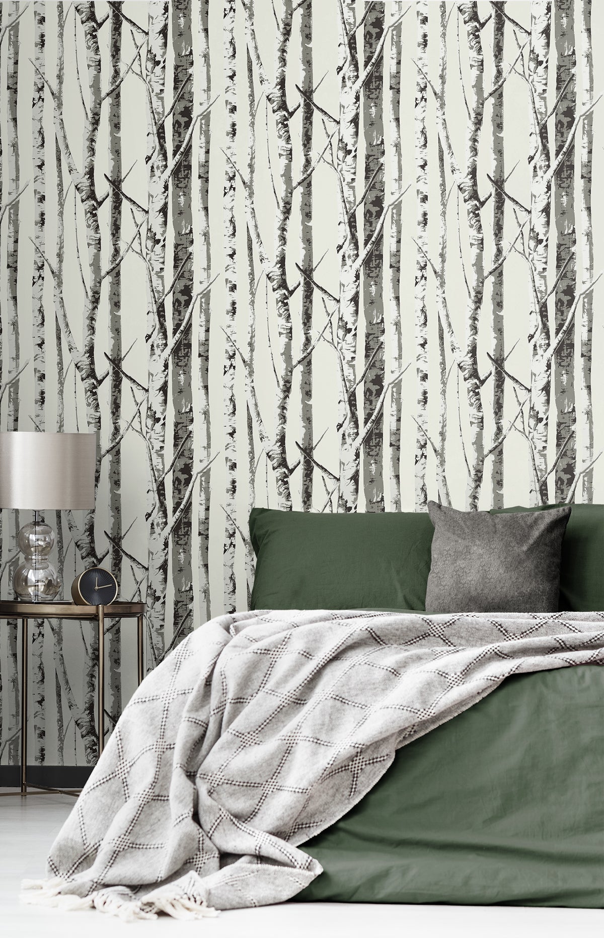 Winter Birch Vinyl Wallpaper