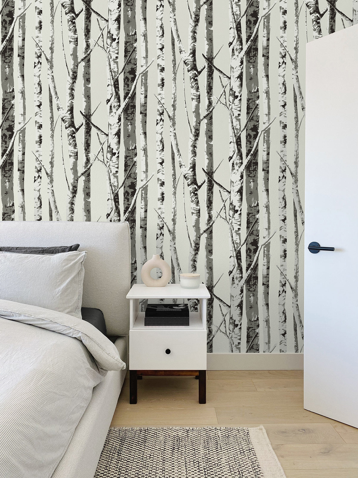 Winter Birch Vinyl Wallpaper