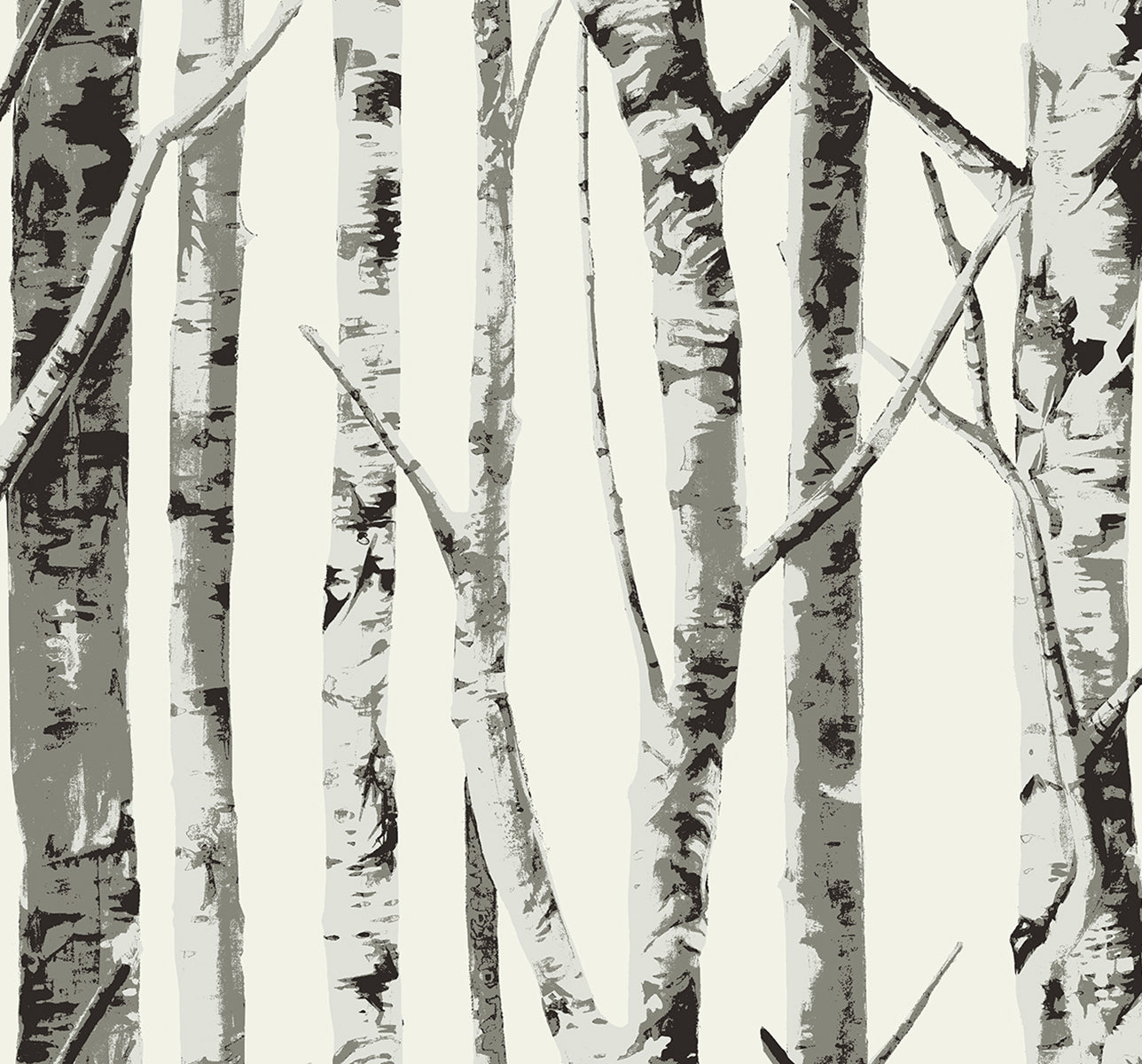 Winter Birch Vinyl Wallpaper