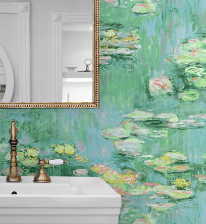 Lily Pond Vinyl Wallpaper