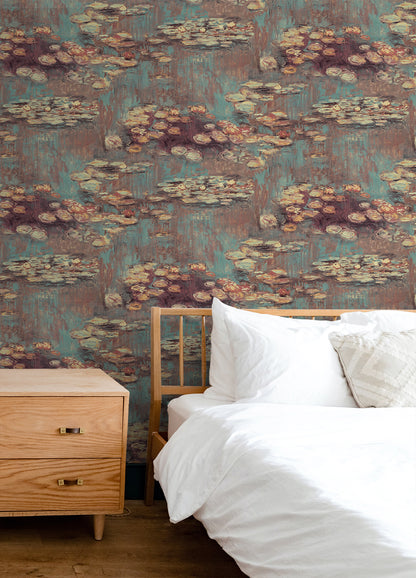 Lily Pond Vinyl Wallpaper