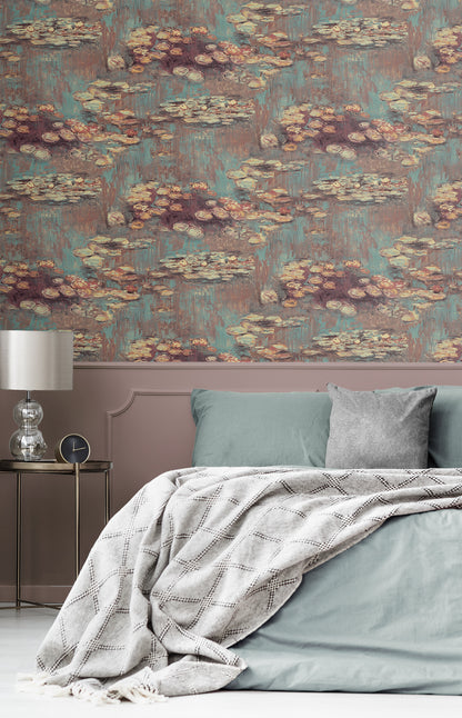 Lily Pond Vinyl Wallpaper