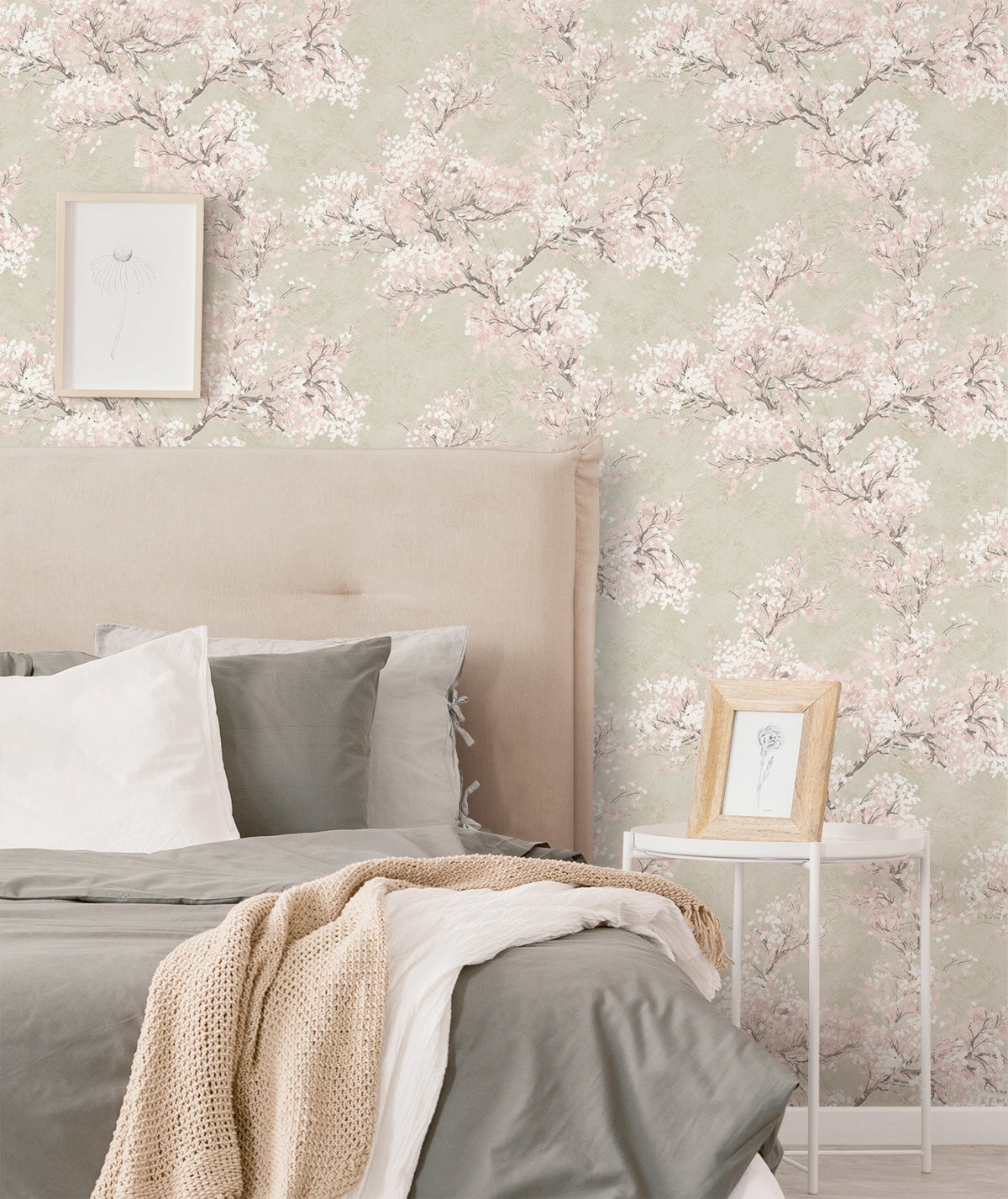 Cherry Blossom Grove Vinyl Wallpaper